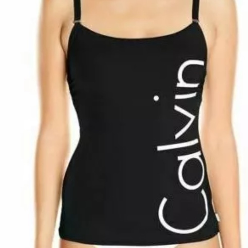 Calvin Klein Swimsuits Tankini Removable Soft Cup